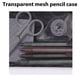 thumbnail image 3 of Estuche de almohada, portalápices, estuche de malla transparente con cremallera, bolsa de papelería para estudiantes, estuche portátil de gran capacidad para lápices, contenedor para bolígrafos., 3 of 7