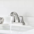 thumbnail image 5 of PARLOS 2 Handles Bathroom Faucet with Metal Pop-up Drain and Faucet Supply Lines, Brushed Nickel, 5 of 10
