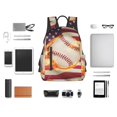 thumbnail image 4 of Balery Baseball Ball With Flag Mochila Ligera para Hombres y Mujeres – Resistente y Impermeable, Ideal para la Escuela, el Trabajo, los Viajes y el Uso Diario, 4 of 7