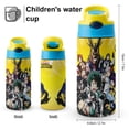 thumbnail image 2 of Kids Insulated Water Bottle - My Hero Academia 16.9 Oz Stainless Steel Travel Bottle with Straw, Double Wall Vacuum Insulated Water Bottles for Boys Girls, 2 of 7