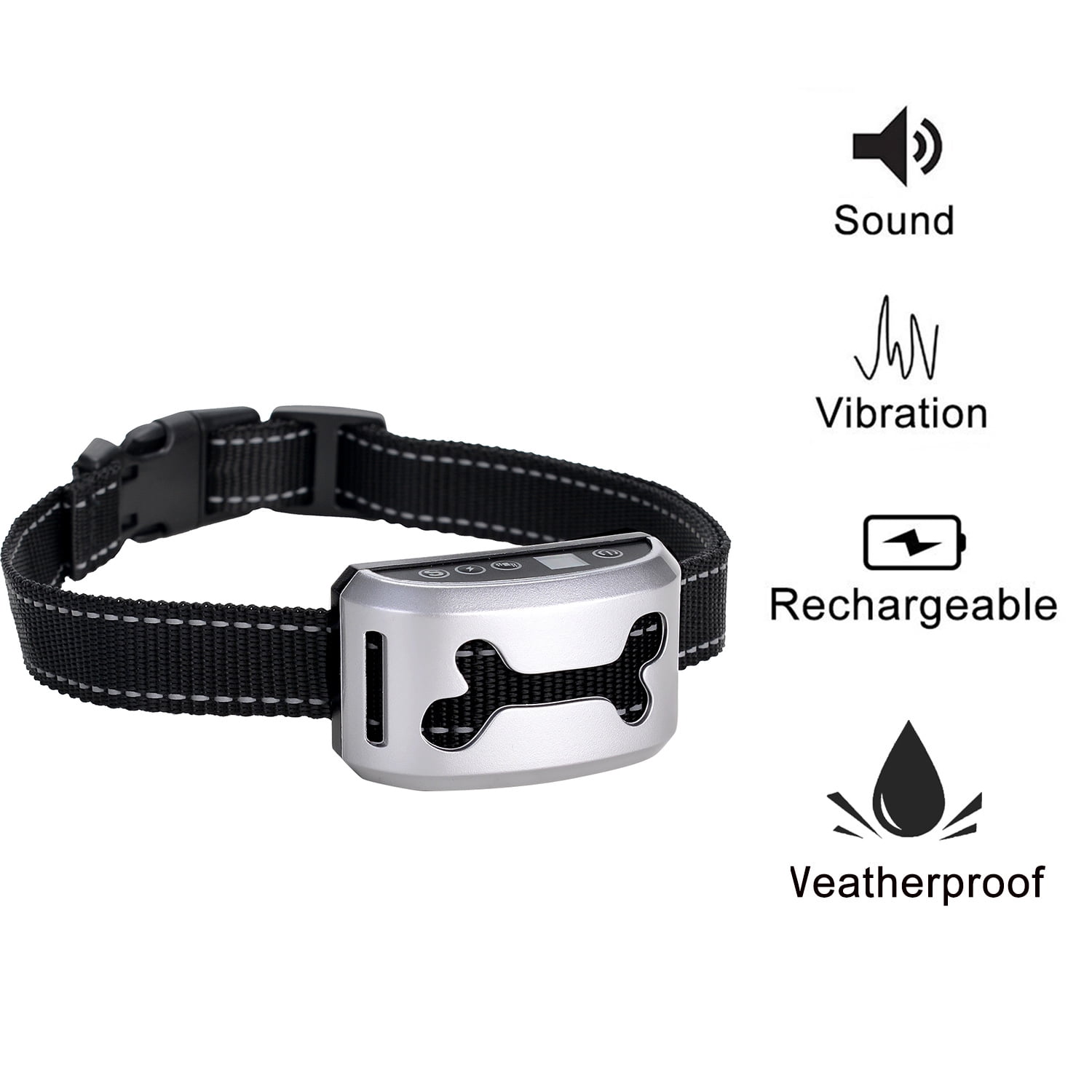 Ownpets Anti Barking Control Dog Training Collar Dog No Bark Collar LCD
