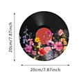 thumbnail image 2 of European And American Round Retro Records, Art Acoustic Panels, Wall Decorations, Flower Art Decor Sound Absorbing Panels for Studio Home Office, 2 of 2