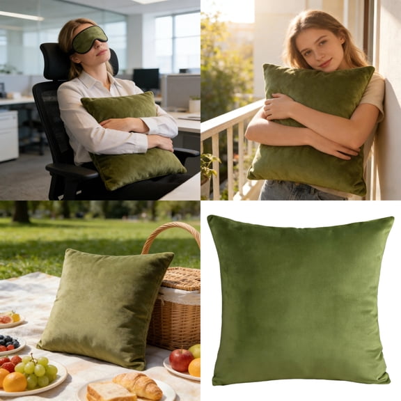 NovaStitch Luxury Velvet Throw Pillow Cover Soft Smooth Decorative Square Cushion Case with Hidden Zipper for Sofa Couch Bedroom Home Decor