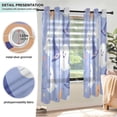 thumbnail image 3 of Yayeee Window Curtains Light Filtering 63"x42" Grommet Panel Pair Home Living Room Decor, Blue Halloween, 3 of 7