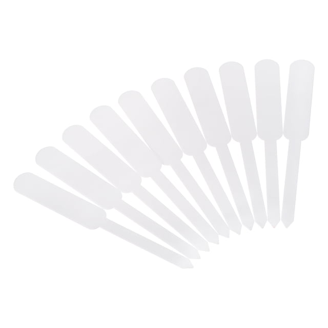 Unique Bargains Plant Labels, 200Pcs PP Rectangle Marker Tags for Outdoor Indoor Garden, White