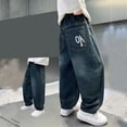 thumbnail image 5 of KVPLBQFD 2t Boys Jeans 100% Cotton Sweatpants Uniform Pants for Boys 24 Month Boy Clothes Teens 7t Boys Clothes for Toddler Boys, Blue 5-6 Years, 5 of 6