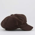thumbnail image 5 of HJYCHN Classic Unisex Beret Hat for Everyday Casual Wear Round Design with T Shirts and Jeans All Seasons Versatile Fashion Headwear Brown M, 5 of 7
