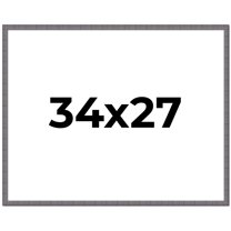 34x27 Frame Blue Kingsley Pewter Solid Wood Picture Frame Width 0.75 Inches |Interior Depth 0.5