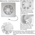 thumbnail image 2 of Exhaust Fan For Garage Bathroom, Check Valve & Ball Bearing Motor Design Ensures Quiet Operation And Easy Installation, IpX2 Waterproof Rating Ideal For Continuous Ventilation, 2 of 8