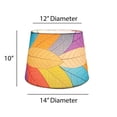thumbnail image 2 of Eangee 14 Inch Tapered Drum Shade Multi, 2 of 4