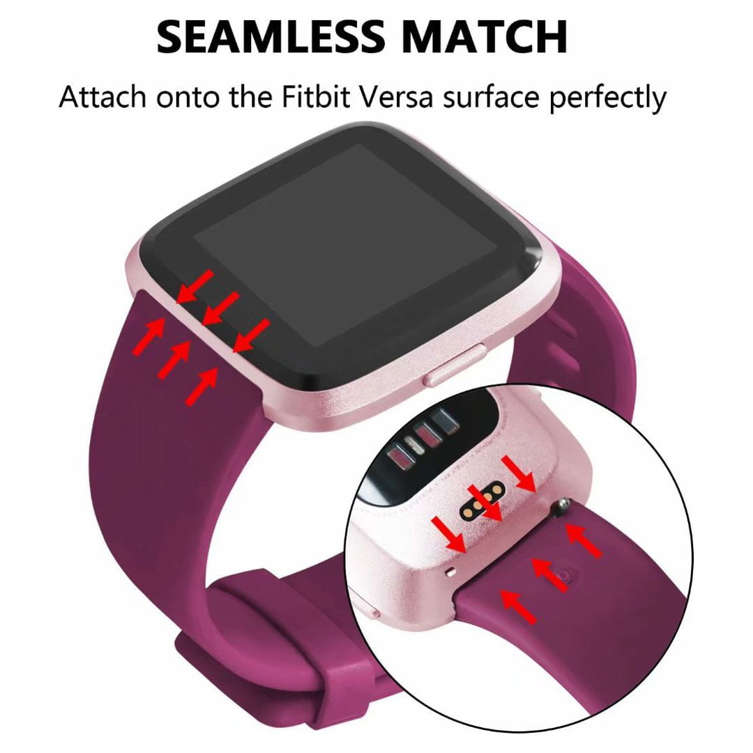 Maledan Bandas compatibles con Fitbit Versa 2/Versa SE/Versa Lite/Versa,  correas ajustables de malla metálica de acero inoxidable transpirable para