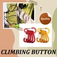thumbnail image 3 of Destyer 5x Lightweight Aluminum Carabiner Clip Camping Scratch Resistant Climbing Button green, 3 of 6
