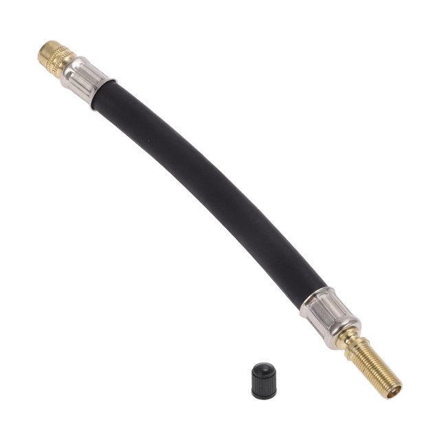 Ofertas Únicas 1pc Tubo de Extensión de Inflador de Neumáticos de 7.09 pulgadas 0.305inx32TPI Goma Negra para Coche Motocicleta Bicicleta