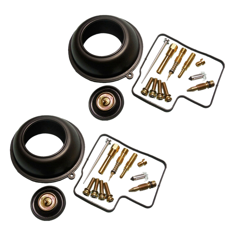 2X Motorcycle Carburetor Repair Kit Configure Vacuum Diaphragm for 400