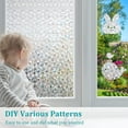 thumbnail image 6 of Window Privacy Film, 3D Rainbow Diamond Design Frosted Glass Window Clings, Window Sticker Frosting Decorative Door Covering, Anti UV Window Cling for Home, Office, 17.5 x 78.7 Inches - Style 14, 6 of 7