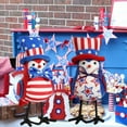 thumbnail image 6 of Patriotic Bird Figurine American Independence Day Fourth of July Veterans Day Birds Plush USA Flag Ornaments Tiered Tray Decorations for Patriotic Party Table Shelf Home Mantel Fireplace Decor, 6 of 9
