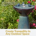 thumbnail image 2 of Sunnydaze Gathering Birds Ceramic Outdoor Fountain with LED Lights, 2 of 9