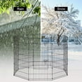 thumbnail image 2 of YRLLENSDAN 48'' Dog Pen for Outside, 8 Panel Exercise Fences Dog Kennel for Backyard Pet Playpen Crate Fence Pet Gate with Door Puppy Play Yard for Small Medium Large Dogs, 2 of 7