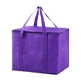 thumbnail image 3 of Yhmxh Bolsa térmica grande y bolsas térmicas para la compra, ideales para reparto de comida. Nevera plegable. Bolsas reutilizables para picnics con base rígida, cierre de cremallera, plegables y re, 3 of 6