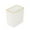 【In 100+ people's carts】WH, variant on Kitchen Trash Can, Step-On Garbage Can with Lid, Tall Kitchen & Bathroom Trash Can, Small Office Waste Bin, White - Xuniizn