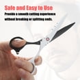 thumbnail image 2 of Vocoste Professional Hair Cutting Shears 6.5 Inch Hair Scissors Stainless Steel Razor Edge Barber Scissors Black White, 2 of 7