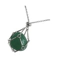 thumbnail image 2 of Collar con colgante de piedra, adorno de decoración de joyería de moda,  en alambre para la fiesta de San Valentín Aniversario Verde Salvador  Collar colgante, 2 of 9