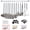 1. Silver, variant on 38 Piece Silicone kitchen Cooking Utensils Set with Utensil Rack, Silicone Head and Stainless Steel Handle Cookware, Kitchen Tools, Non-Stick kitchen Gadgets, Dishwasher Safe (Rainbow)
