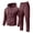 Purple, variant on Fleece Sweat Suit Mens 2 Piece Pullover Set Full Zip Hoodie Straight Leg Cargo Sweatpants Set Gray S