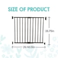 thumbnail image 3 of Regalo Extra Wide 2-in-1 Metal Stairway & Hallway Baby Safety Gate with Mounting Kit, Ages 6–24 Months, Black, 3 of 10