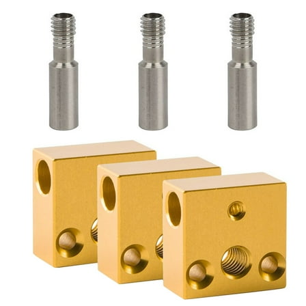 Phenofice 1 Set Heater Block for 3D Printer Parts and Extruder Nozzle Compatibility