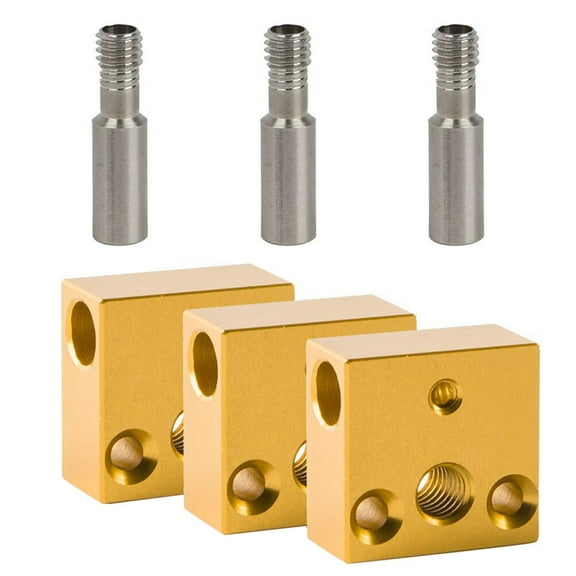 Phenofice 1 Set Heater Block for 3D Printer Parts and Extruder Nozzle Compatibility