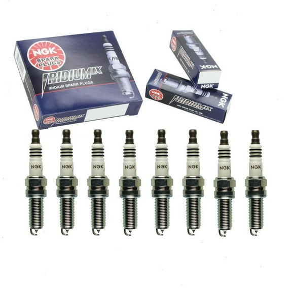 8 pc NGK Iridium IX Spark Plugs compatible with Genesis G80 5.0L V8 2017