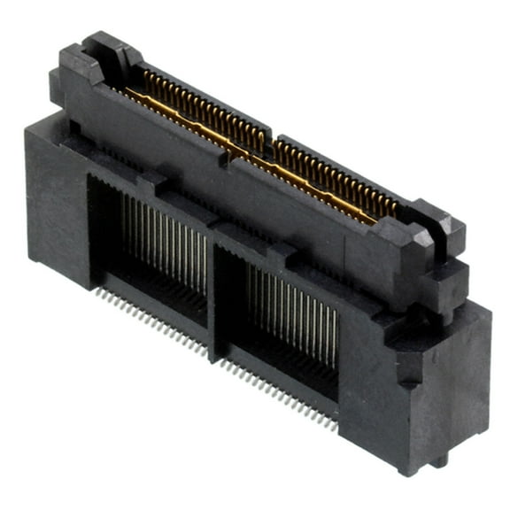 767025-2 Connector High Speed Fine Pitch Connector PL 76 POS 2.54mm/0.64mm Solder ST Thru-Hole/SMD