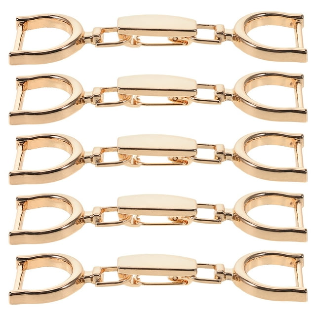 ColoMX Pantalones de ropa de 5 piezas Pantalones de la cintura Hebillas de cadena ajustable Pantalones de falda Hebillas