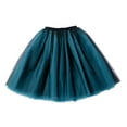thumbnail image 3 of Tanhomme Women Tulle Skirts Layered Tutu Skirt Midi Length Elastic High Waist A Line Skirt Puffy Ballet Skirt Tutu Skirt Two Color Patchwork Pleated Skirt 7 Layer Mesh Skirt, 3 of 3