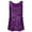 Purple, variant on Sparkly Sleeveless Tank Camisole Loose Round Neck Party Tops Color: Navy Size: XXL