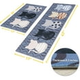 thumbnail image 2 of Kitchen Mats Cushioned Anti Fatigue 2 Piece Set, Waterproof Kitchen Mats for Floor Anti Fatigue, Cat Rug for Kitchen Floor Sink Area and Padded Kitchen Mat for Home Kitchen Decor 17"x30"+17"x47", 2 of 6