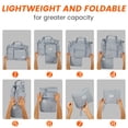 thumbnail image 4 of Sac de Voyage Weekender pour Femmes, Sac de Sport Pliable Sec et Humide, Sac de Sport Portable Pliable, Sac de Voyage Imperméable pour Usage Quotidien, 4 of 7