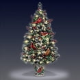 thumbnail image 5 of The Bradford Exchange Winter's Beautiful Blessings Illuminated Tabletop Christmas Tree with Joseph Hautman Wildlife Artwork Vase and 4 Handcrafted Cardinal Sculptures Convenient 5hr Timer 24"-Inches, 5 of 6