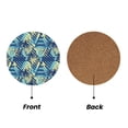 thumbnail image 2 of Xecao Hawaiian Style for MDF Cork Coaster 4 Pcs,Drink Coasters,Suit for House Warming Gifts New Home ,Coffee Table Decor-Round Shape, 2 of 7
