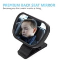 thumbnail image 6 of DMDUOU Baby Car Mirror,Rear Back Seat View Mirror, Shatterproof Acrylic Glass, 360° Adjustable, Suction Cup & Clip Base for Windshield or Sun Visor, Monitor Your Child Safely Multicolor, 6 of 9