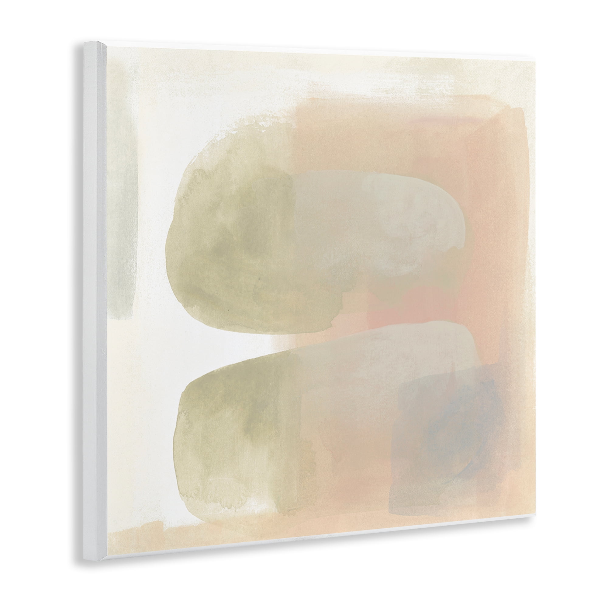 Stupell Industries Centric Neutral Shapes Abstract Painting Unframed Art Print Wall Art, 12 x 12