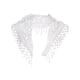 thumbnail image 1 of INSPIRE CHIC Chal de Encaje Mantilla de Tul, Cubierta Triangular para la Cabeza, Velo de Iglesia para Misa, Damas de Honor 51.2"x15.7" Blanco, 1 of 5