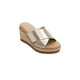 thumbnail image 3 of Sandalia Flexi 135602 Mujer Vacuno Casual Yute 9 cm dorado 22.5, 3 of 8