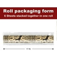 thumbnail image 2 of Kraft Christmas Wrapping Paper Rolls, Brown Vintage Retro Heavy Duty Premium Traditional Gift Wrap, Aesthetic Pattern with Christmas tree, Reindeer and Fox, Reversible, Total 28.5sq.ft, 2 of 12