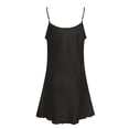 thumbnail image 3 of Chuancc Pajama Dress Silk Gown Sexy Sleepwear For WomenDress Pjs For Women Silk Sleep Dress Pure Silk Nightdress Silk Gowns For Women Sleepwear Black M, 3 of 4