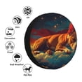 thumbnail image 4 of Logiee Colorful Starry Sky Sleep Dog Print Spare Tire Cover, Universal Wheel Protectors,Waterproof Dust-Proof UV Sun Wheel Tire Cover,Fit for SUV, RV, Travel Trailer, Truck-15 inch, 4 of 6