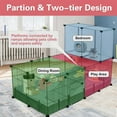 thumbnail image 2 of 24 Panels Small Animal Playpen,Pet Playpen,C&C Cage for Guinea Pigs,Puppy Play Pen,Baby Chicken Cage,Indoor Outdoor Portable Metal Wire Yard Fence with Waterproof Mat, 2 of 14