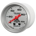 thumbnail image 2 of Auto Meter 200790-33 - Marine 2.06" Silver In-Dash Mount Mechanical Oil Pressure Gauge, 2 of 3