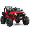 thumbnail image 1 of Gymax 12V Enfants Monter sur Camion RC Voiture Motorisée W / Suspension à Ressort & MP3 Rouge, 1 of 10